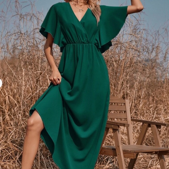 Last Chance!  Leaving 5-15-25 Green maxi dress - Picture 1 of 7